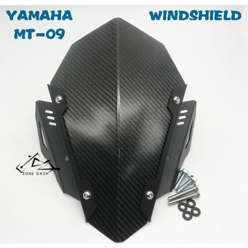 Motorcycle Aluminum Kit Deflector Windshield Windscreen Fits For YAMAHA MT-09 MT 09 2017-2020 MT09 FZ09 FZ-09 FZ 09 17-20