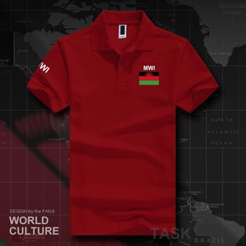 Malawi polo shirts men short sleeve white brands printed for country 2017 cotton nation team flag new Nyasaland Malawian MW MWI