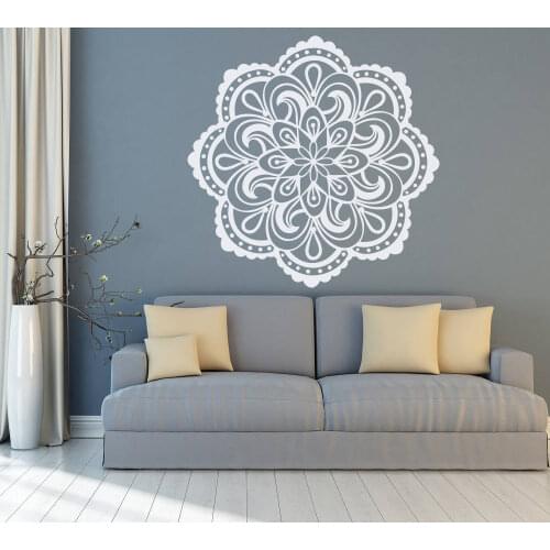 Wall Decal Mandala Boho Vinyl Sticker Living Room Bedroom Decor Wall Art Yoga Decals Mural Home Decorations Wallpaper G191