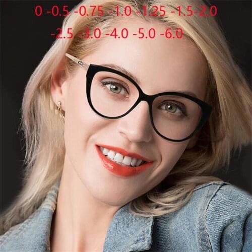 0 -50 -100 -150 To -600 Square Nearsighted Glasses Finished Full Frame Short-sight Eyewear Prescription Spectacles Black Frame