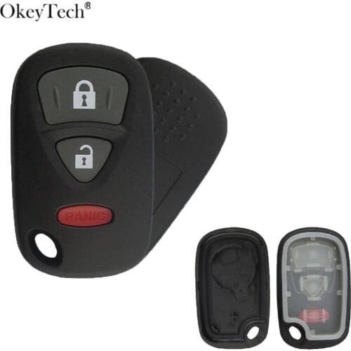 Okeytech 3 Buttons Key Card Remote Car Key Shell Cover Case Fob For Suzuki Grand Vitara SX4 XL-7 Car Key Replacement