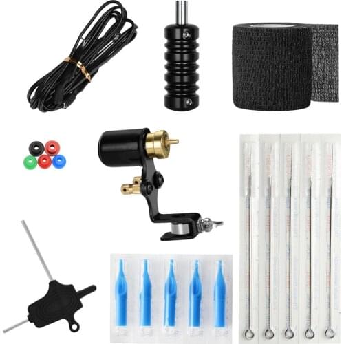 Complete Tattoo Kit for Beginners Tattoo Power Supply Kit Tattoo Inks Cartridges Tubes Tattoo Art Needles Tattoo Machine Kit