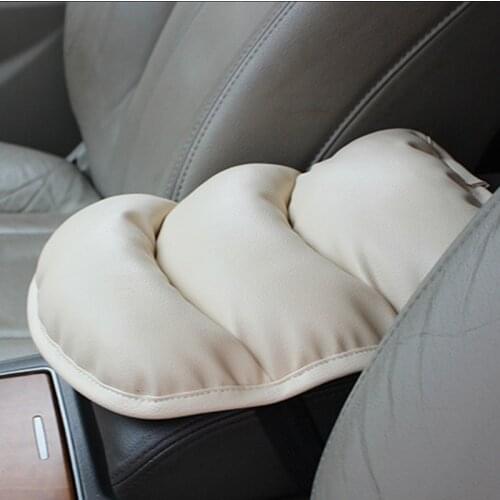 Durable Car PU Leather Soft Central Armrest Console Box Pad Cover Cushion Armrest Seat Protective Pad Mat Auto Accessories