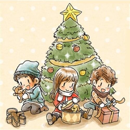 Rubber Silicone Clear Stamps For Scrapbooking Tampons Transparents Seal Background Stamp Card Making Diy Cartoon Boy And Girl