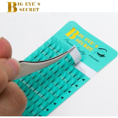 Big eyes secretShort Stem Premade fans Eyelashes 3d/4d/5d/6d Russian Volume Extensions Faux Mink Lash Extension