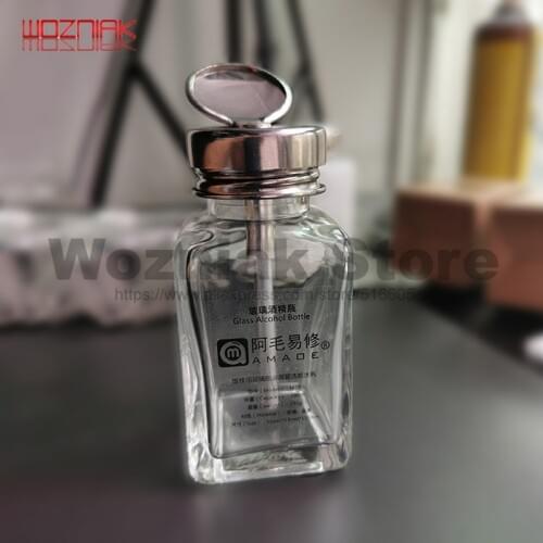 Good Quality Glass Washboard Water Bottle Glass Alcohol Bottle Antistatic Plastic Bottles Metal Core Tube Suction Pipe