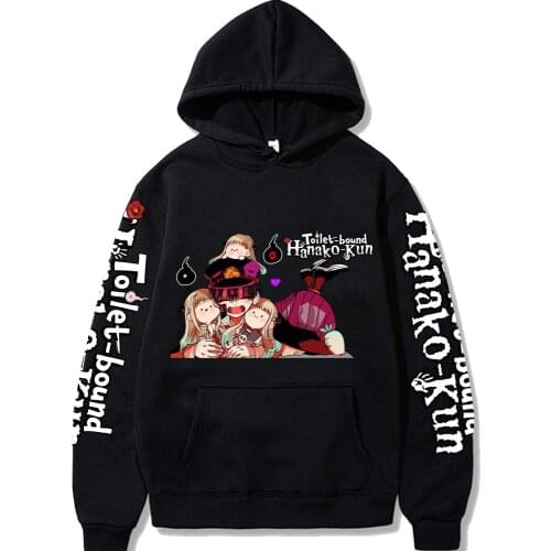 Toilet-bound Hanako-kun Hoodies Pullover Casual Printing Hooded Streetswear Sweatshirt Men Women Unisex