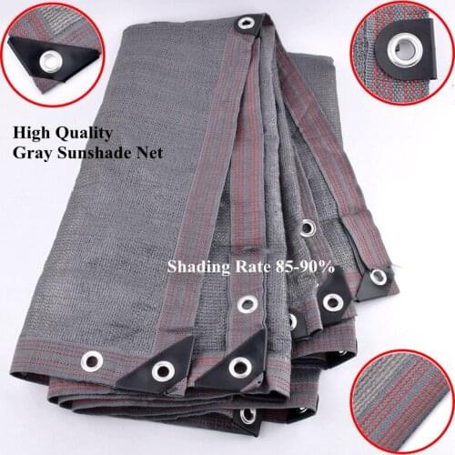 Hi-Quality Anti-UV HDPE Gray Sunshade Net Garden Succulent Plant Shading Net Swimming Pool Cover Sun Shade Cloth Awning Sunblock