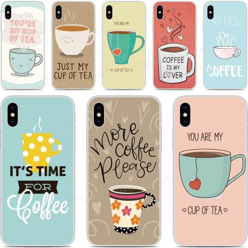 Funny Tea Coffee Phone Case For OPPO Realme X50 5 6 Find X2 Reno A Ace 3 Pro K1 A92S A91 A52 A72 AX7 A5S A31 A8 A9 A5 2020 Cover