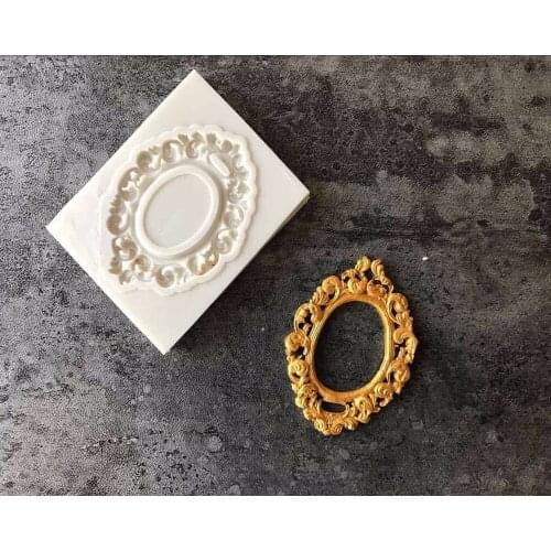 1PC Photo Frame Silicone Mold Biscuits Cookies Mold Fondant Cake Decorating Tools Chocolate Baking Tool B050