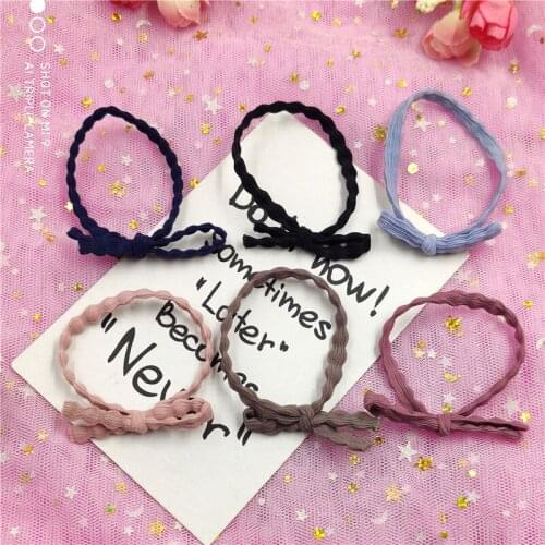 1PCS Simple Twist 6 Colors Elastic Hair Bands For Girls Bohemian Headband Scrunchy Korean Kids Hair Accessories For Women NEW
