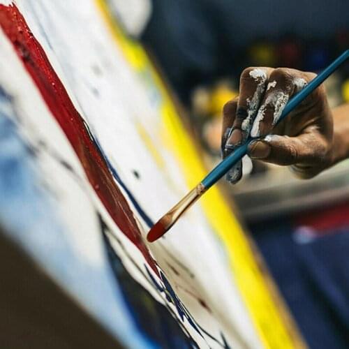 10pcs/set Watercolor Painting Brushes Artist Blue Nylon Hair Art Supplies Tool Brush Painting S3B2