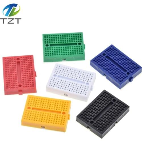 10pcs / lot 170 Tie-points Mini Solderless Prototype Breadboard SYB-170 solderless breadboard