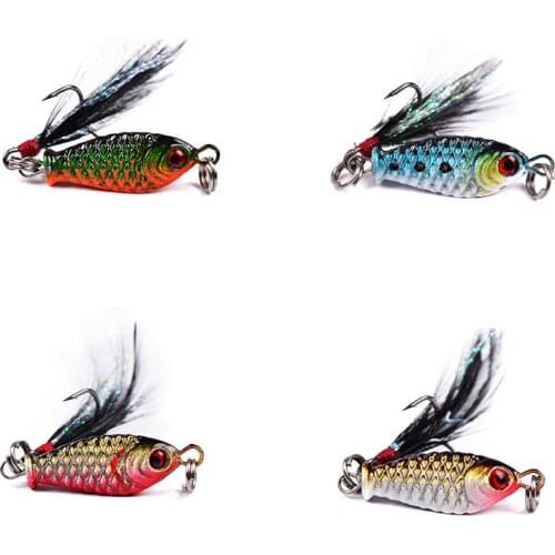 2.5cm 5.2g Metal VIB Fishing Lure Fishing Baits Crankbait Wobblers Spinner Hard Lures With Treble Hook Swimbait Tackle Bass Bait