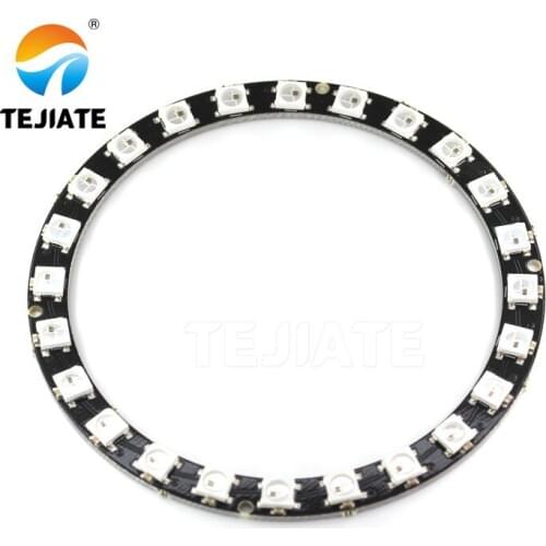 24 Bit WS2812B 5050 RGB LED Full-Color Built-In Driving Lights Round Development-Board