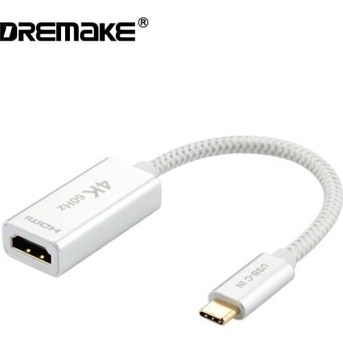 USB C to HDMI Adapter 4K@60Hz, USB 3.1 Type-C to HDMI Adapter for MacBook Pro 2018/2017, iPad Pro 2018, Surface Book 2, Dell XPS
