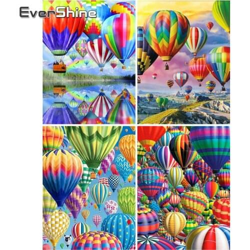EverShine Full Square Drill Diamond Painting Landscape 5D New Arrival Diamond Embroidery Hot Air Balloon Cross Stitch Kits