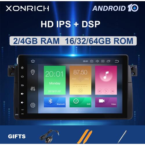 Car Multimedia Player 1Din Android 10 For BMW E46 M3 Rover 75 Coupe AutoRadio Navigation GPS head unit stereo318/320/325/330/335