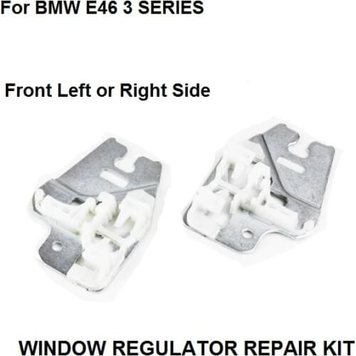 CAR STYLING PARTS FOR BMW E46 WINDOW REGULATOR REPAIR CLIPS with METAL SLIDER FRONT RIGHT or LEFT 98-13