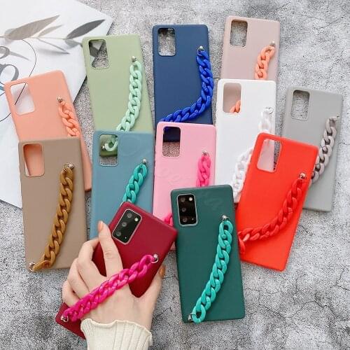 Bracelet Wriststrap Cover For Samsung Galaxy A32 A72 A52 A12 A42 A71 A51 5G A01 A81 A31 A41 A21 Case Hand Chain Silicone Fundas