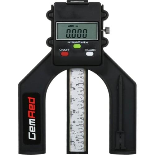 Digital Tread Depth Gauge LCD Magnetic Self Standing Aperture 80mm Hand