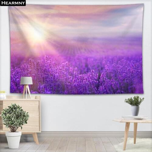 Arts Hanging Flowers Lavender Tapestry Home Decor Decorative Woods Printing Wall Tapestry Yoga Beach Towel 100x150CM,140x250CM