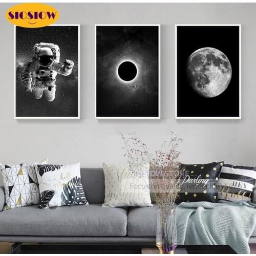 Full Drill Square 5D Diy Diamond Painting Universe Astronauts 3D Daimond Mosaic Embroidery Cross Stitch Modern Decor Home Nordic