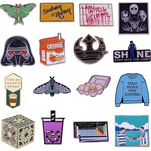 Beautiful Girl Hard Enamel Pins LGBT Brooches Women Men Lapel Badges Backpack Collar Fashion Jewelry Gifts For Kids Friend