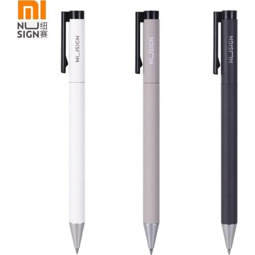 Xiaomi Nusign Metal Gel Ink Pen With 0.5MM Refills For Xiaomi Signing Pens Rotating Neutral caneta For School Office Stationery