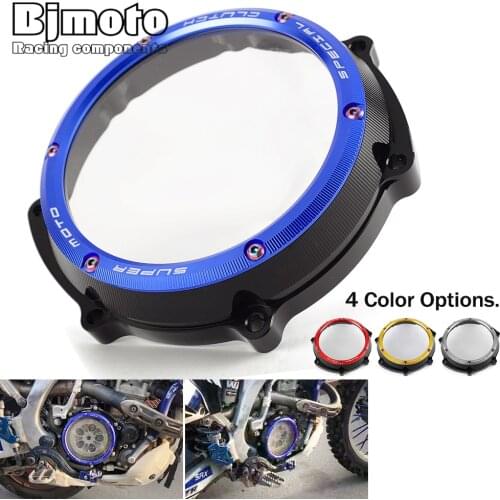 CNC Racing Clear Clutch Cover For Yamaha YZ250F WR250F 2001 2002 2003 2004 2005 2006 2007 2008 2009 2010 2011 2012 2013