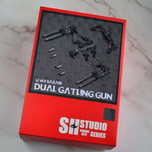 SH Studio Refitting Suite of Dual Gatling gun for RG/HG 1/144 Sazabi Mobile Suit kids toys