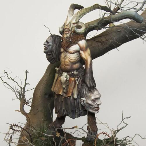 1/24 Goatman base not included Resin kit Figure GK Fantasy series Uncoated No colour