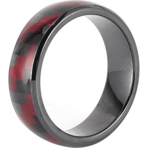 Portable Car Key Ring Waterproof Carbon Fiber Smart Ring Fit for Tesla Model 3/Model Y/Model S/Model X Car Accessory
