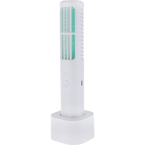 Portable USB Vertical Bladeless Fan 3 Speeds Mini Desk Cooling Mini Fan