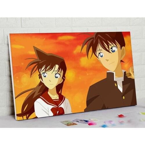Diy oil painting Detective Conan digital paint by numbers Japan style cartoon pictures modular painting gift anime posters