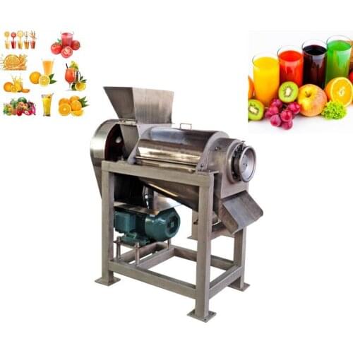 2.5t/h Stainless Steel Fruit Juicer Extractor Squeezer Commercial Screw Press Spiral Mango Apple Juice Making Squeezing Machine
