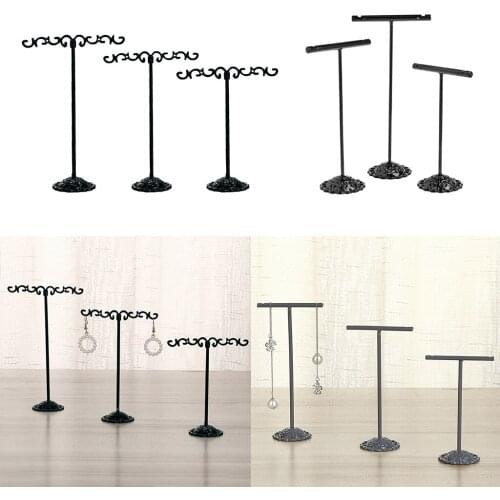 “T“ Bar Earring Display Stand -Jewellery Cabinet Window Earring Show Stand Necklace Earrings Jewelry Displays