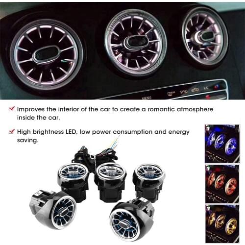 For Mercedes-Benz C GLC Class Car Air Vent LED Lights High Brightness LED Ambient Light Turbine Outlets Lamp Atmosphere Light