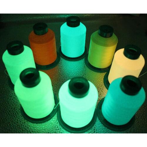 Luminous embroidery machine thread 150D stock Luminous/luminous winding thread computer embroidery LOGO word pattern thread