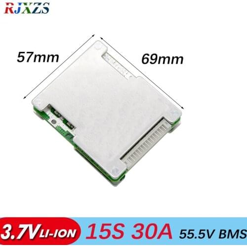 BMS 15S 20A/30A li-ion 55.5V BMS Battery Protection Board PCM for Electric Bike Battery Cell Pack