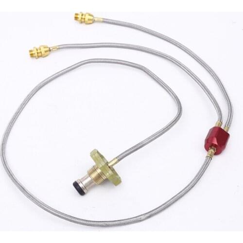 1pc air hose coil for flat gas fuel tank barbecue camping outdoor extension pipe coupler gas tank fuel pipe filter 142cm