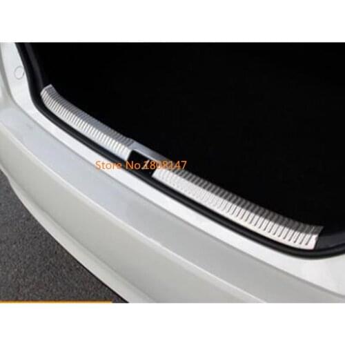 For Toyota Camry 2015 2016 2017 Car Styling Body Sticker Inner Inside Rear Bumper Trim Frame Scuff Sill Trunk Plate Pedal 1pcs