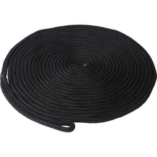 5/8 inch 50 Feet Double Braid Dock ropes for boats 16 strands Nylon Docking Lines Mooring Rope Anchor Line boat Accessories