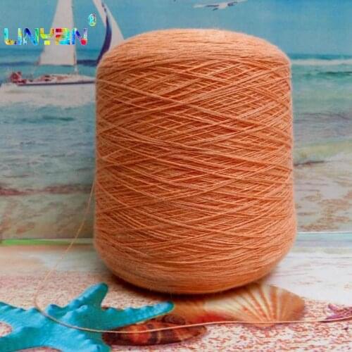 59% flax 41% cotton 250g*2 pieces yarn for knitting Linen cotton knitting yarn for crochet shawl Combed Skin affinity t52