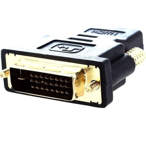 DVI to HDMI conversion adapter "HDMI: Female" "DVI 24 pin: male"