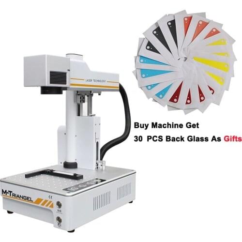 Auto Focus iPhone Back Glass Laser Removing Machine MG ones /PG Ones /Mi One /Z One Frame Separator with Engraving Printer
