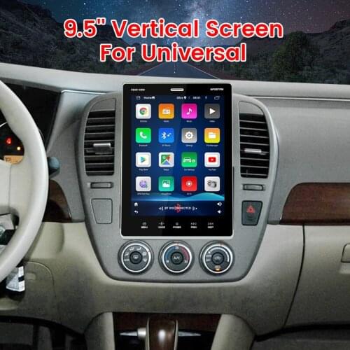 MEKEDE 2 Din Android Car Radio GPS Stereo Receiver 9.5" Multimedia Player for VW Nissan Hyundai Toyota Audi Benz Mazda Opel WIFI