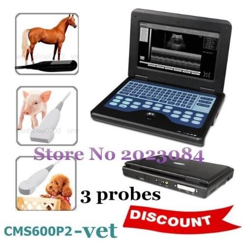 Free shipping Contec Veterinary Machine with 3 selectable probes