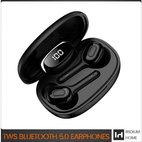 TWS T9S Earphones Charging Box Stereo Sports Waterproof Wireless Bluetooth Headphones 9D fone Headphones for Smartphone Portable