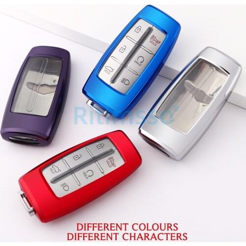 New Tpu Car Key Full Cover Case for Hyundai Genesis G80 GV70 GV80 2019 2020 Remote Key Holder Car Accessories